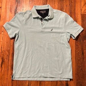 Nautica Performance Deck (Polo) Shirt - (Light Blue, Medium)